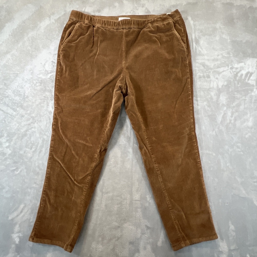 D&Co. Denim + Company‎ Copper Corduroy Pants Womens Size 18WP Straight Pull On